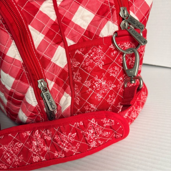 Pioneer Woman Red Gingham Quilted Weekender Travel Bag - Picture 8 of 8